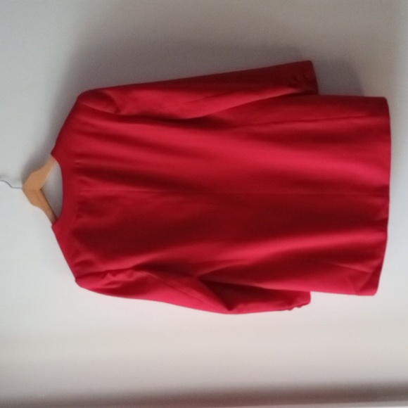 ♥️Jeremy Scott Braemar | Vintage 80s 90s Women's Red Wool Blazer | Size 12 - Picture 3 of 11